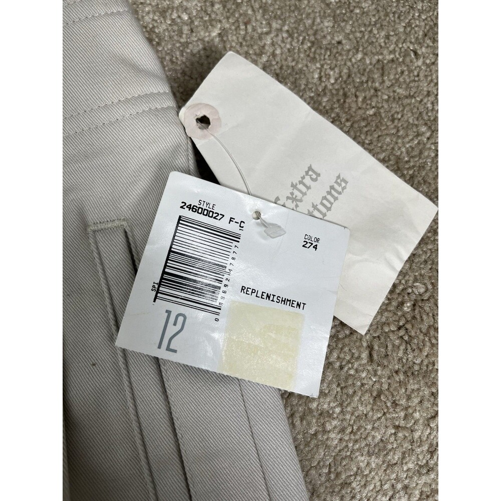 NOS 90s Liz Claiborne Lizsport Womens 12 Khaki Pleated High Rise Tapered Pants - Picture 4 of 15